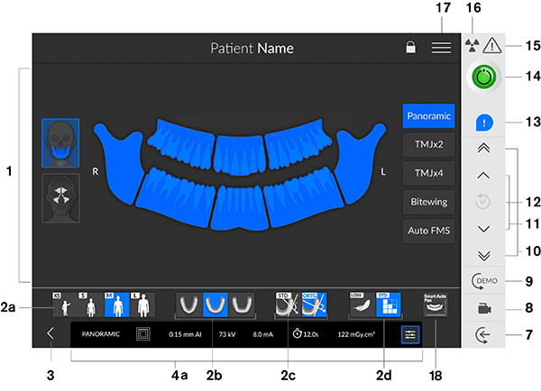 Figure 3—CS 9600 2D Touchscreen Control Panel