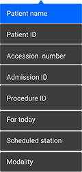 Dicom Worklist Menu