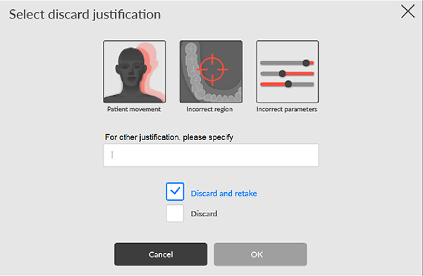 Rejection Justification message