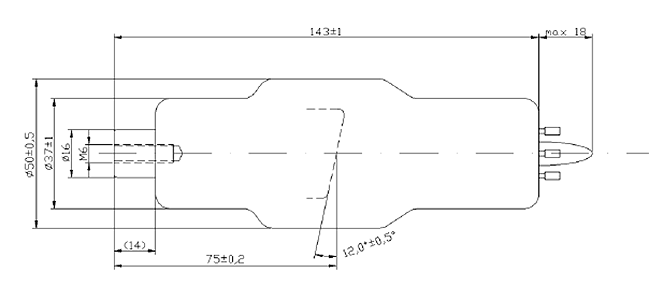 X-Ray Tube Drawing: OX/120-0307
